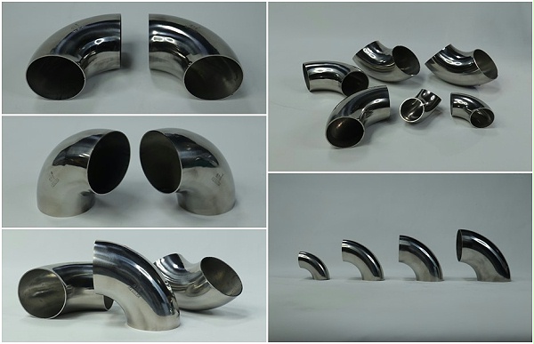 304Detailed pictures of stainless steel decorative elbows are displayed