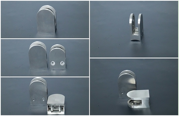 304Detailed picture display of stainless steel glass clips