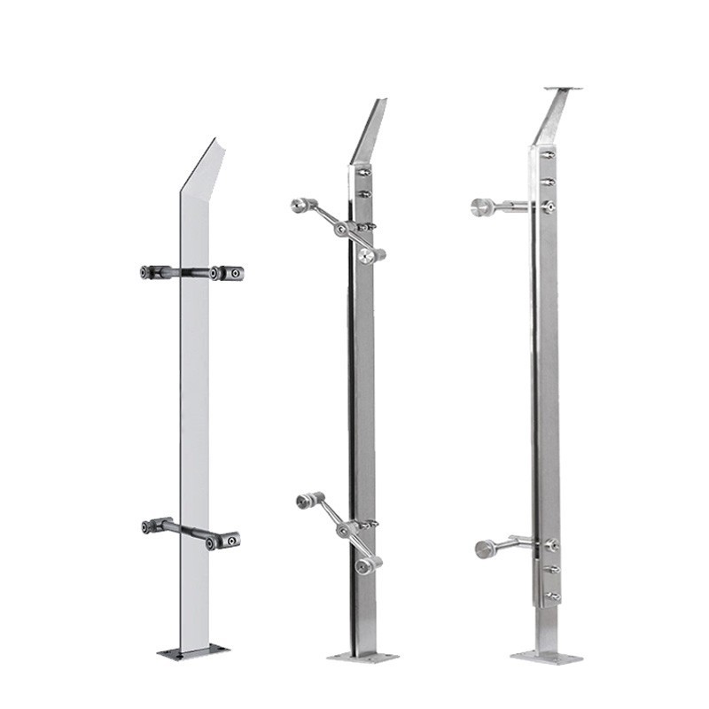 Stainless steel railing posts, park-specific stainless steel shopping mall engineering posts, stainless steel staircase handrail posts