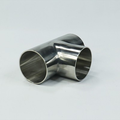Stainless steel welded tee