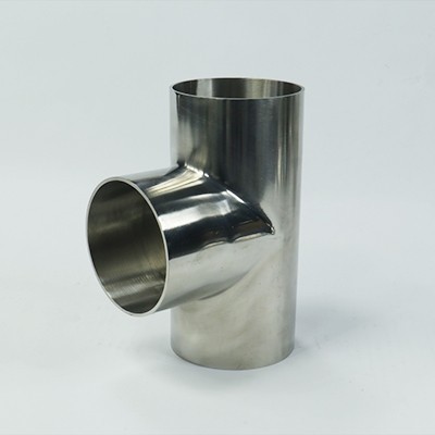 Stainless steel welded tee