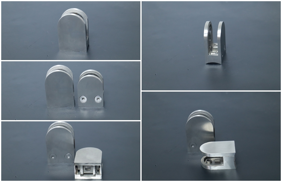 304Detailed picture display of stainless steel glass clips